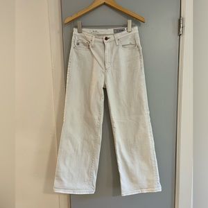 AG Wide Leg White Denim